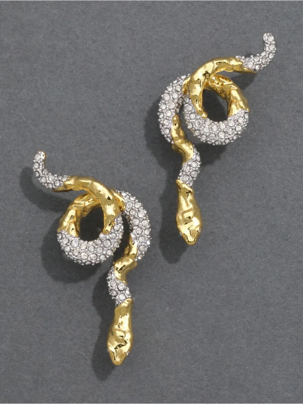 Alexis Bittar Crystal Serpent Crawler Earrings